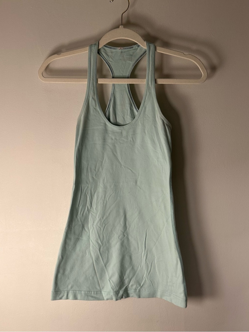 Lululemon Women’s Racerback Tank Top - Light Mint Color, size 4